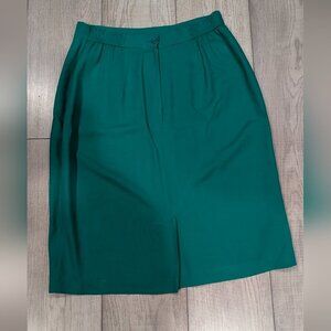 Vintage Simone Green Pencil Skirt